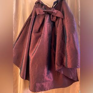 Burgundy high low maxi skirt, size 2X, Zenobia brand